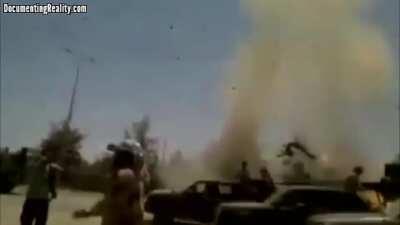 Tank Operator flies out of tank