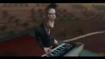 The president performs dark and griddy