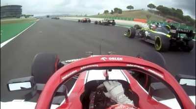Raikkonen full first lap