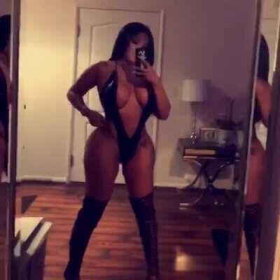 Teasing in the mirror