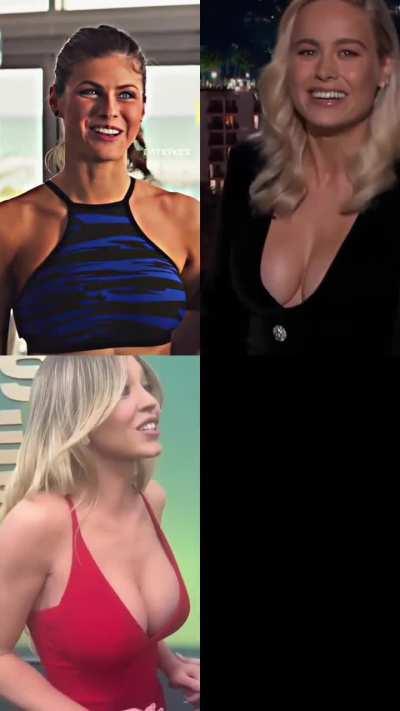 Alexandra Daddario, Brie Larson and Sydney Sweeney 