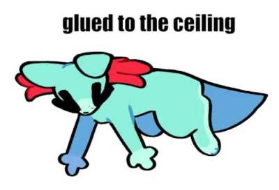 ruffles is glued to the ceiling