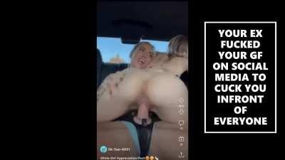 Caption GIF by betacuckmemes favorite lesbian strapon cruel cuckold car caption