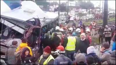 What it looks like to get hit by a train, in Chile, 7 dead