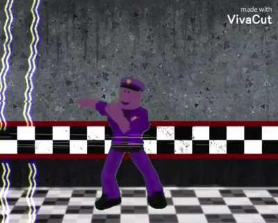 Purple man after he kills some kiddins