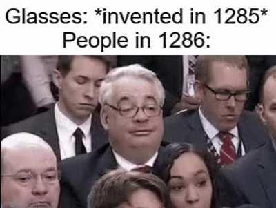 'You use your eyeglasses for reading? I use mine for party tricks'