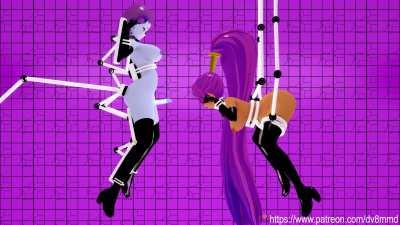 Shantae and Futa Risky Bound and Trained Together by Machines (source and more in comments)