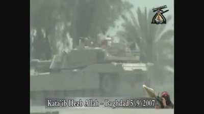Hezbollah Brigade gets a devastating hit with RPG-29 on M1 Abrams, 2 US crew members killed, Iraq 2007