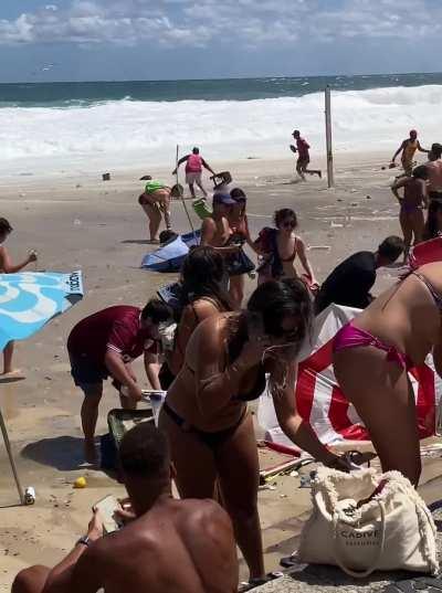 Sneaker Wave in Rio de Janeiro.