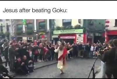 Yeah Jesus beats goku