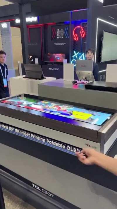 Worlds first foldable TV 