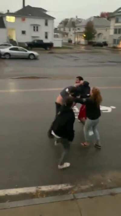 Drunk neighbor pulls a piece out on students