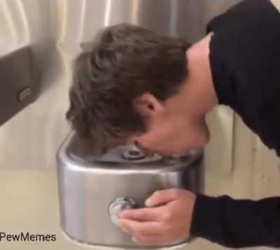 How they drink water at Thiccc Boy studios