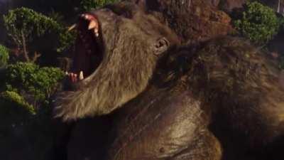 Kong during KOTM. This is pretty much what happens in the novelisation lmao.