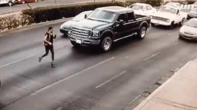 HMFT after I jaywalk through traffic in my high heels