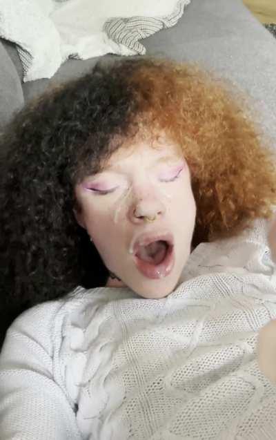 Hope I look cute cumming on my own face, it’s fun atleast