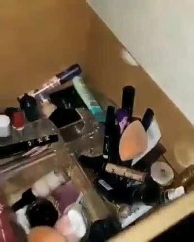 Looking for her favorite lipgloss