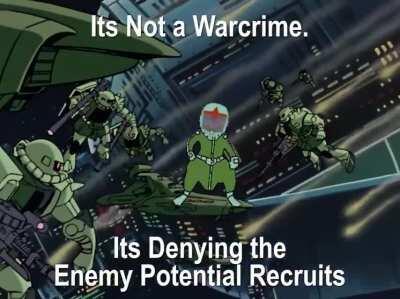 I've already said it once and I'll say it again . I reaallly think Womble and the rest of ZF would fit in well in the Gundam Universe. Hell the caption sounds like something Cyanide would say.