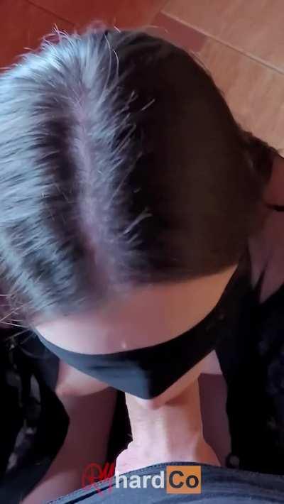 I cannot see it but I can suck it until I feel cum shooting all over my face