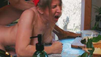 Doggystyle in the kitchen