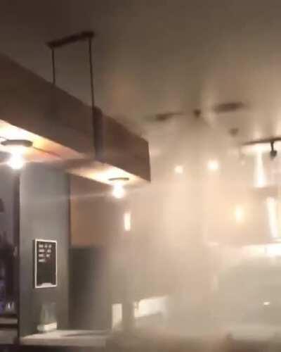 The hot fajitas are served hot