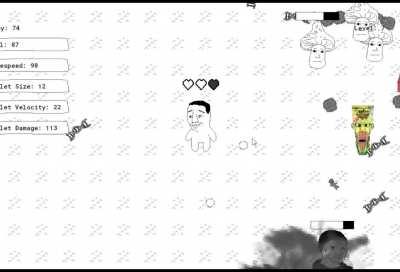 i made Chudjak Survival Game: Millions Must Die for my game design class (download in comments)