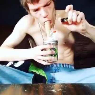 How do you even come up to the idea of smoking ur hair..