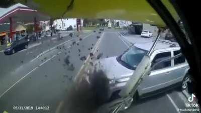 To cross a solid double yellow line