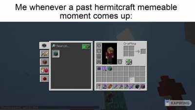 [From Grian Season 7 Episode 57] Me whenever a past Hermitcraft memeable Moment comes up: