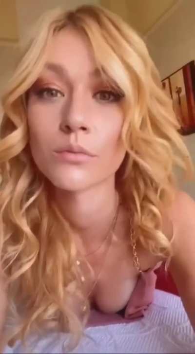 Katherine McNamara tempted to play with the Bo Staff. 