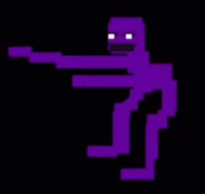 Purple guy dancing