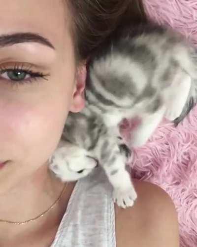 Trying to get comfortable.