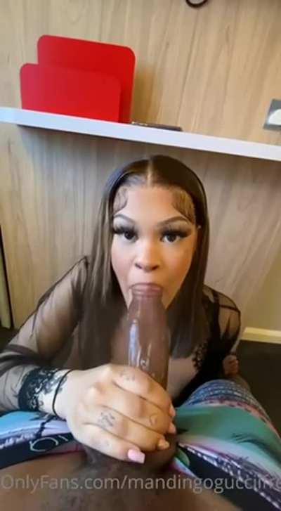 She was trying to get it all