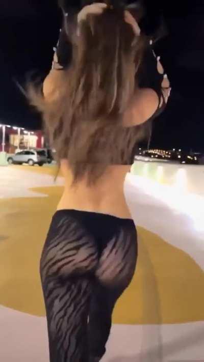 Sheer dress energy walk