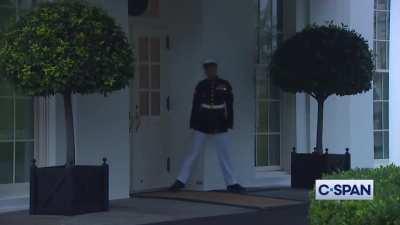 A Marine Heads Inside