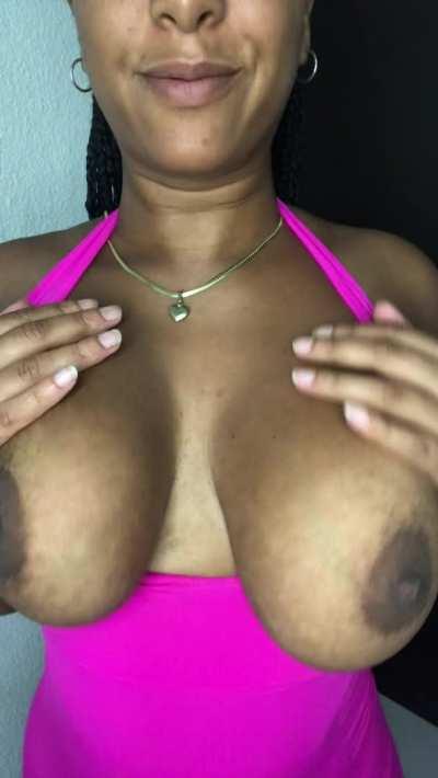 are ebony girls with natural tits your type?