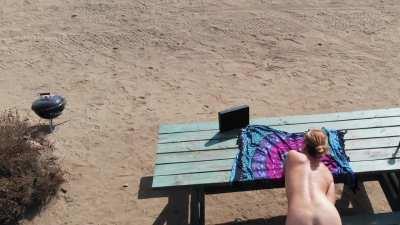 Drone shot in the desert