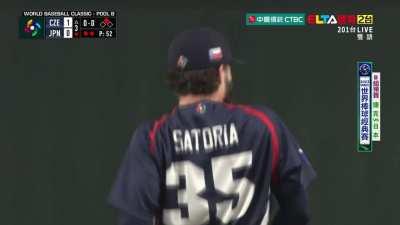 [Highlight] [Highlight] Ondrej Satoria strikes out Shohei Ohtani on a 72 mph slider that hit the dirt