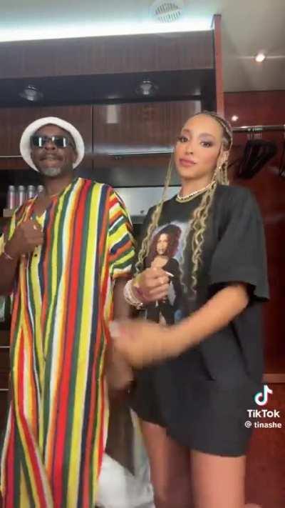 Family Fun: Tinashe and Dad's Epic Nasty Choreography Session!