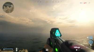 The Halo Assault Rifle in Warzone using CGI