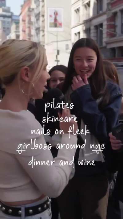 a past video when she was blonde and well dressed