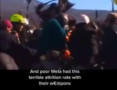 LOTR stuntmen took the rehearsals seriously