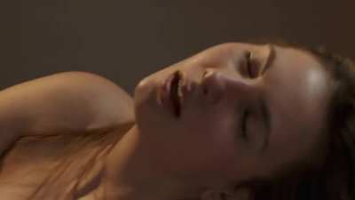 Czech Brunette Connie Carter Fireplace Intimacy