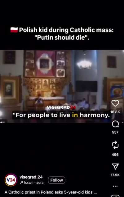 Polish boys request at church