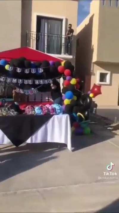 La vi moviendo la cola