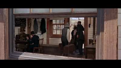 Marty's arrival in Hill Valley in Back to the Future Part III (1990) is modeled after Jill's arrival in Flagstone in Once Upon a Time in the West (1968)