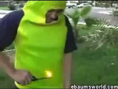 Rubbing alcohol on your body and lighting it seems fun