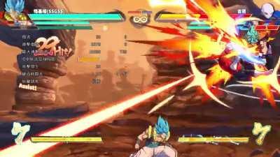 New gogeta blue easy mid screen bnb. Can extend to a sparkless tod.( Use gogeta ssj4 instead if blue ku could have been better). Don't know if somebody else had posted this combo
