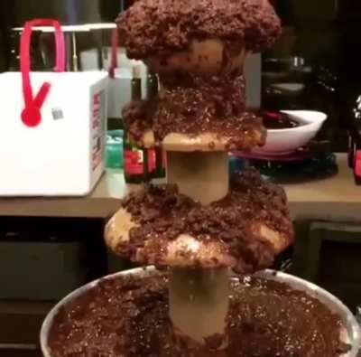 Holiday party's chocolate fountain didn't work out great