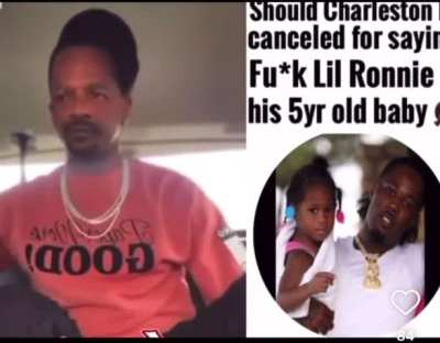 Charleston white dissin lil Ronnie & his daughter smh